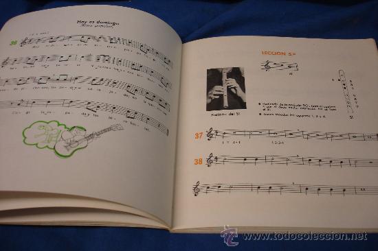 Libros de segunda mano: FLAUTA DULCE - LECCIONES Y CANCIONES PARA LA 1&ordf; ETAPA DE E.G.B. - Foto 3