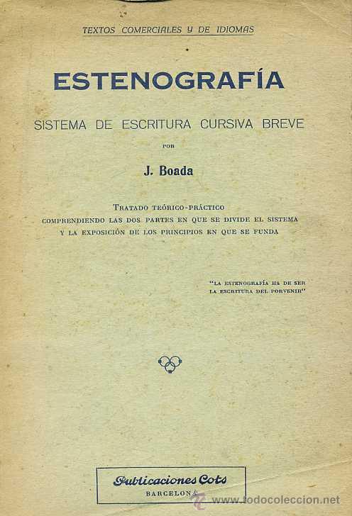 Libros de segunda mano: J. BONDA : ESTENOGRAF&Iacute;A (1956) - Foto 1