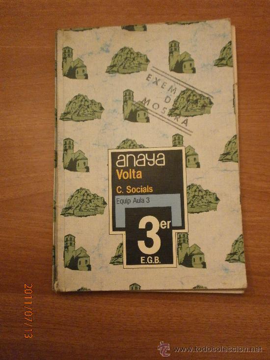 Libros de segunda mano: LIBRO  3er .EGB DE C. SOCIALS - ANAYA -VOLTA - Foto 1