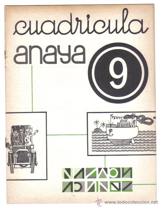 Libros de segunda mano: CUADERNO - CUADR&Iacute;CULA 9 (SIN USAR) - EDICIONES ANAYA, 1980. - Foto 1