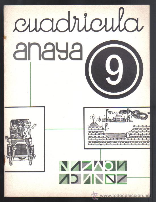 Libros de segunda mano: CUADERNO - CUADR&Iacute;CULA 9 (SIN USAR) - EDICIONES ANAYA, 1982. - Foto 1