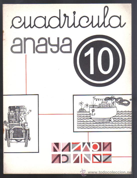 Libros de segunda mano: CUADERNO - CUADR&Iacute;CULA 10 (SIN USAR) - EDICIONES ANAYA, 1982. - Foto 1