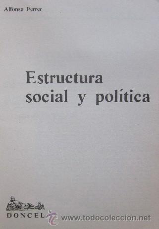 Libros de segunda mano: ESTRUCTURA SOCIAL Y POLITICA - Foto 3