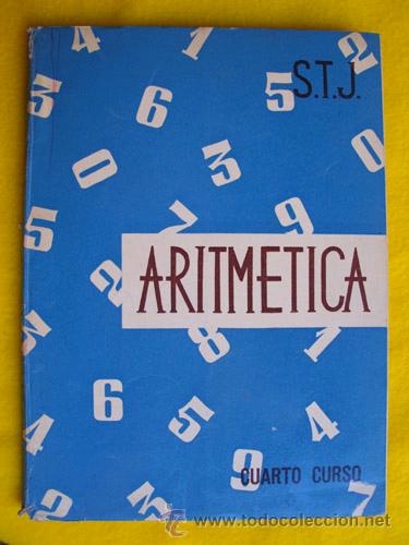 Libros de segunda mano: ARITM&Eacute;TICA. Cuarto Curso. S.T.J. 1961 - Foto 1
