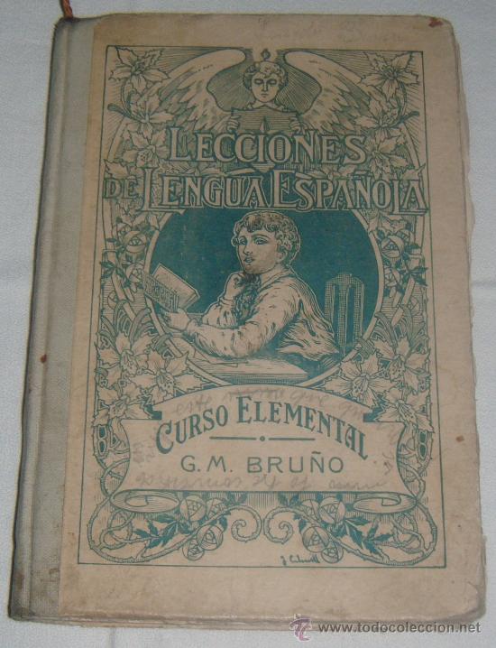 Libros de segunda mano: lecciones de lengua espa&ntilde;ola curso elemental  bru&ntilde;o - Foto 1