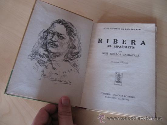 Libros de segunda mano: RIBERA - EL ESPA&Ntilde;OLETO - EDITORIAL SANCHEZ RODRIGO - PRIMERA EDICION - Foto 2