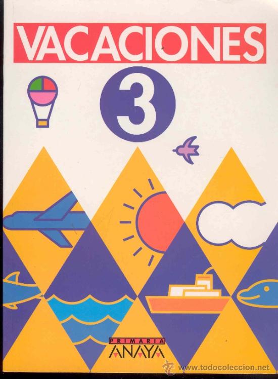 Libros de segunda mano: VACACIONES 3 - PRIMARIA - EDICIONES ANAYA 1998 - Foto 1