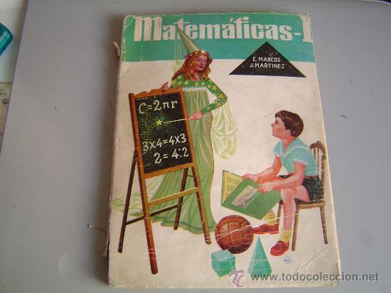 Libros de segunda mano: Libro de texto Matem&aacute;ticas. C. Marcos - J. Martinez. - Foto 1
