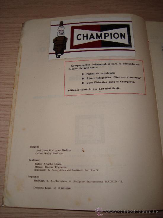 Libros de segunda mano: JESUCRISTO, PRESENTE EN LA IGLESIA 2&ordm; EGB BRU&Ntilde;O 1968 - Foto 3