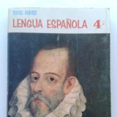 Libros de segunda mano: LENGUA ESPAÑOLA - 4º CURSO - EDITORIAL EVEREST - 1970. Lote 32676354