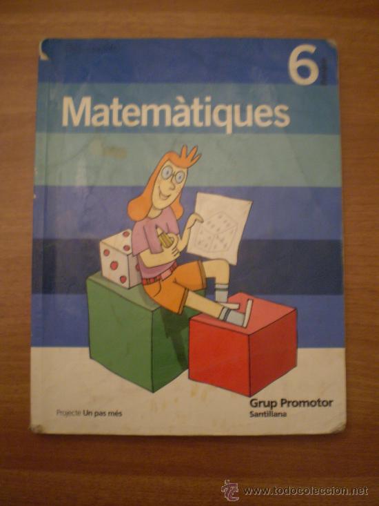 Libros de segunda mano: LIBRO DE MATEMATICAS -6&ordm; PRIMARIA GRUP PROMOTOR - SANTILLANA - Foto 1
