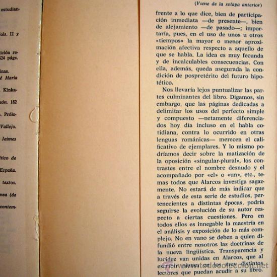 Libros de segunda mano: ESTUDIOS DE GRAMATICA FUNCIONAL DEL ESPA&Ntilde;OL. EMILIO ALARCOS LLORACH. 1973. - Foto 5