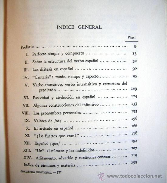 Libros de segunda mano: ESTUDIOS DE GRAMATICA FUNCIONAL DEL ESPA&Ntilde;OL. EMILIO ALARCOS LLORACH. 1973. - Foto 6