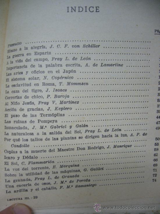 Libros de segunda mano: &rdquo;TERCER LIBRO DE LECTURA&rdquo;. SEIX BARRAL 1.958. - Foto 6