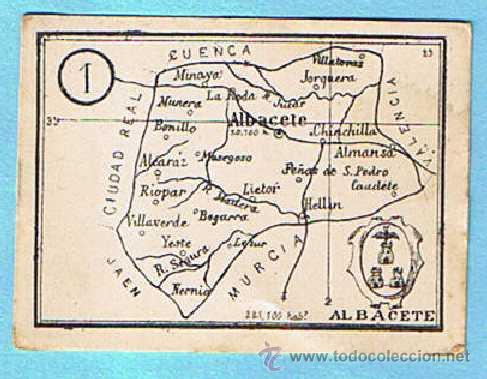 Gebrauchte B&uuml;cher: VALE DE PREMIO ESCOLAR 1 PUNTO. CON MAPA DE LA PROVINCIA DE ALBACETE, SIN FECHA.