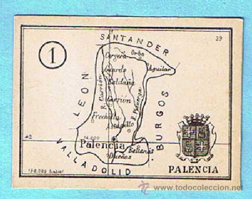 Livros em segunda m&atilde;o: VALE DE PREMIO ESCOLAR 1 PUNTO. CON MAPA DE LA PROVINCIA DE PALENCIA, SIN FECHA.