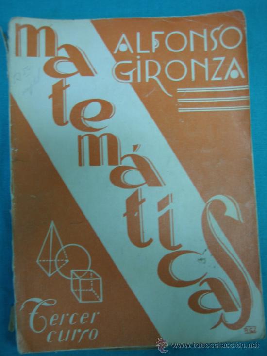 Libros de segunda mano: Matematicas 3&ordm; curso por Alfonso Gironza - Foto 1