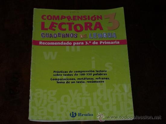Libros de segunda mano: CUADERNO BRU&Ntilde;O COMPRENSION LECTORA. 3&ordm; PRIMARIA. USADO Y COMPLETADO. - Foto 1