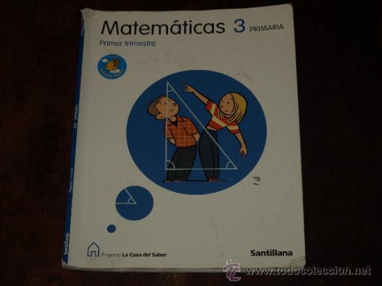 Libros de segunda mano: MATEMATICAS 3&ordm; PRIMARIA SANTILLANA. PROYECTO LA CASA DEL SABER. - Foto 2