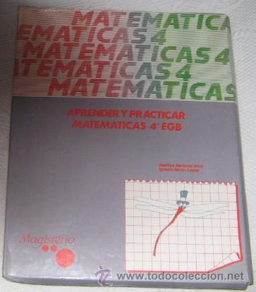 Libros de segunda mano: MATEM&Aacute;TICAS 4, APRENDER Y PRACTICAR MATEM&Aacute;TICAS 4&ordm; DE E.G.B., DE 1988 - Foto 1