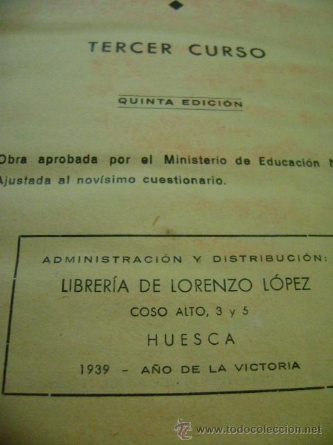 Libros de segunda mano: Libro gram&aacute;tica espa&ntilde;ola y lecturas, Basilio La&iacute;n Garc&iacute;a, 3&ordm;, - Foto 2