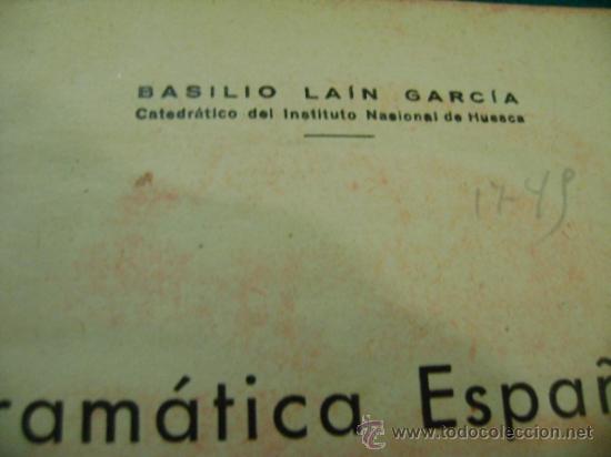 Libros de segunda mano: Libro gram&aacute;tica espa&ntilde;ola y lecturas, Basilio La&iacute;n Garc&iacute;a, 3&ordm;, - Foto 3