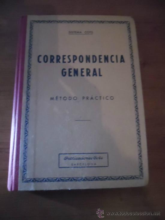 Libros de segunda mano: CORRESPONDENCIA GENERAL - SISTEMA COTS - 1968 - Foto 1