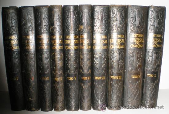 Libros de segunda mano: CESAR CANT&Uacute;: HISTORIA UNIVERSAL - 10 TOMOS (COMPLETO) - 1901. - Foto 1