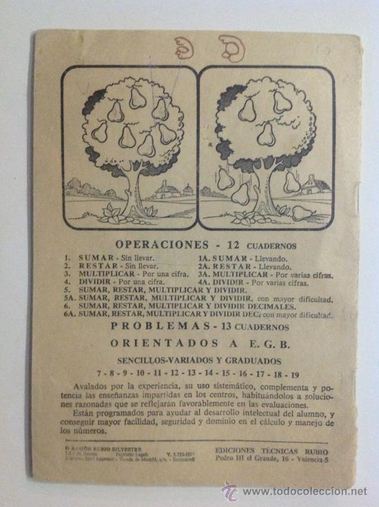 Libros de segunda mano: PROBLEMAS RUBIO RESTAR 2 completamente hecho 1977 - Foto 3