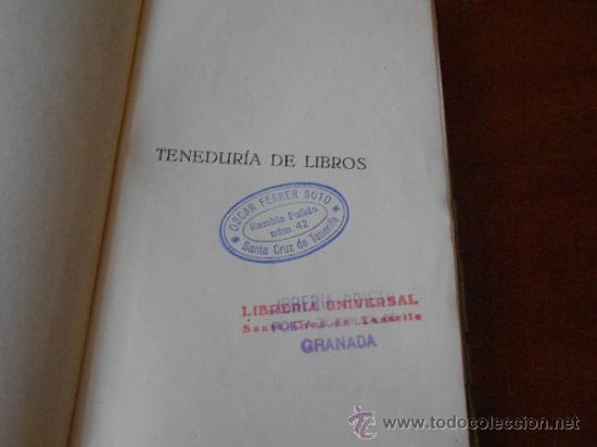 Libros de segunda mano: TENEDUR&Iacute;A DE LIBROS TERCER GRADO, EDITORIAL FTD, 1926 - Foto 3