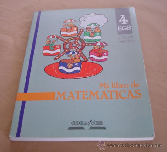 Libros de segunda mano: MI LIBRO DE MATEMATICAS, 4 EGB - CICLO MEDIO. - Foto 1