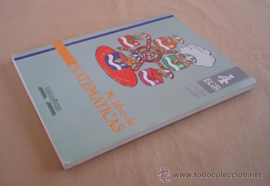 Libros de segunda mano: MI LIBRO DE MATEMATICAS, 4 EGB - CICLO MEDIO. - Foto 3