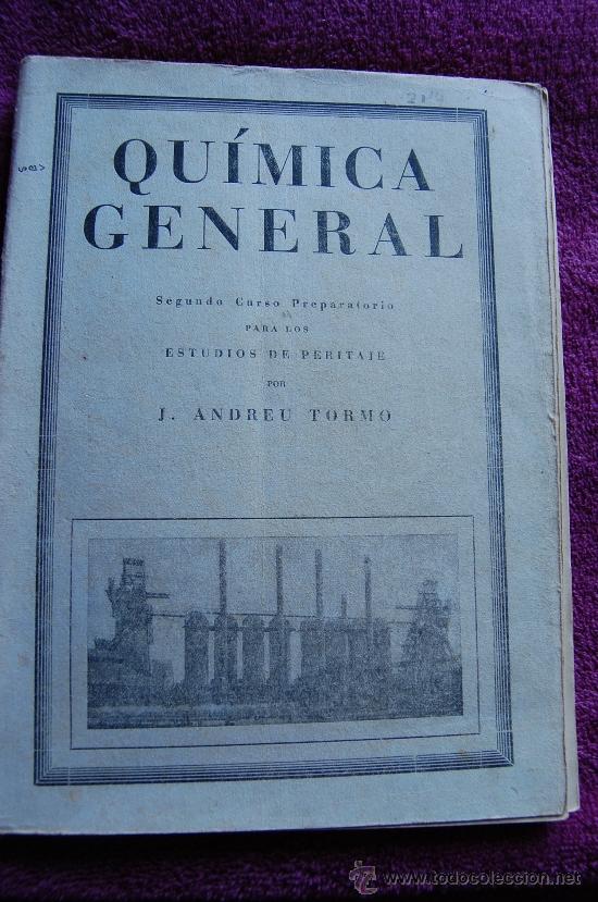 Libros de segunda mano: QUIMICA GENERAL, J. ANDREU TORMO - Foto 1