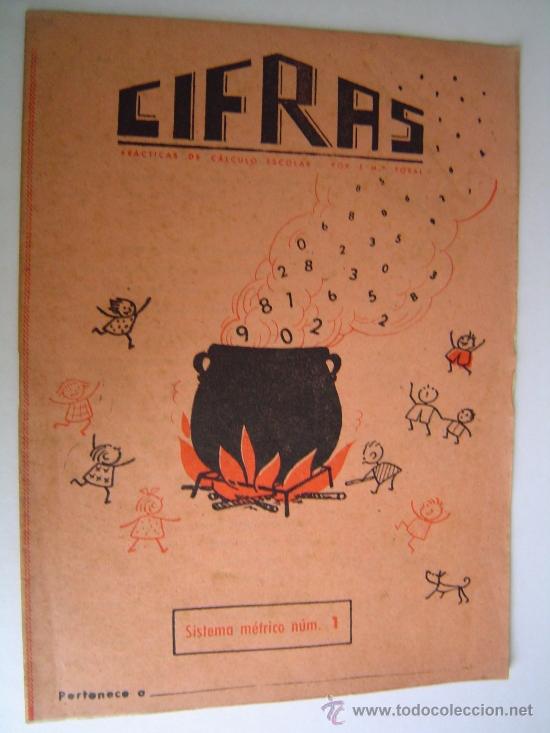 Libros de segunda mano: Cuaderno de escuela Cifras. - Foto 1