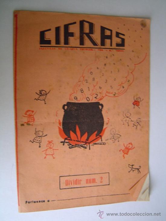 Libros de segunda mano: Cuaderno de escuela Cifras. - Foto 1
