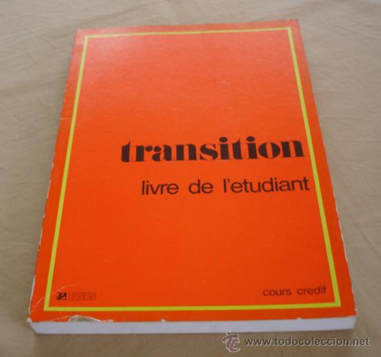 Libros de segunda mano: TRANSITION, LIVRE DE LETUDIANT. - Foto 1