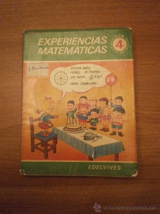 Libros de segunda mano: EXPERIENCIAS MATEMATICAS 4&ordm; EGB - EDELVIVES - Foto 1
