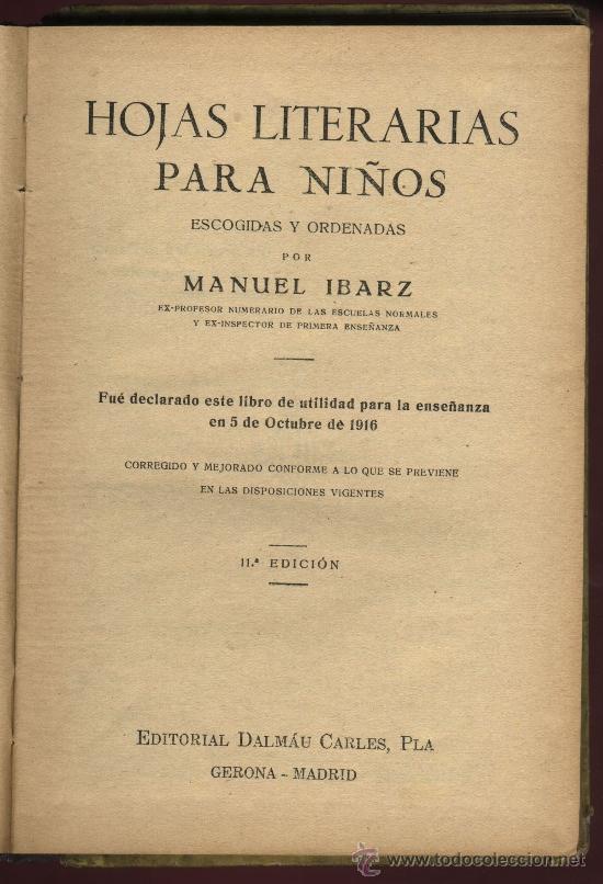 Libros de segunda mano: Hojas literarias para ni&ntilde;os - Foto 2