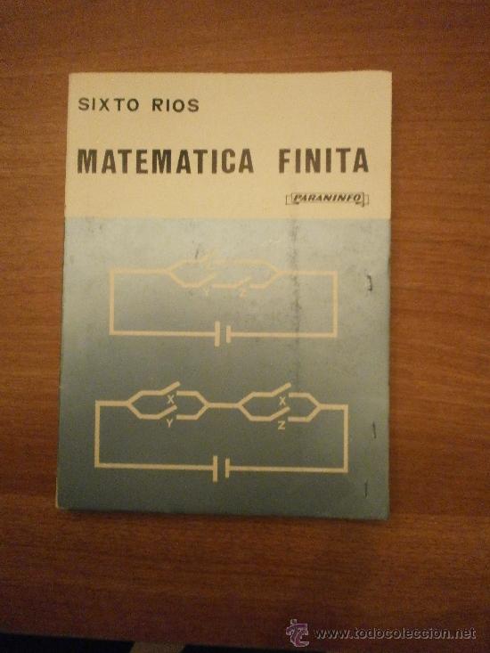 Libros de segunda mano: MATEMATICA  FINITA - SIXTO RIOS -- PARANINFO - Foto 1