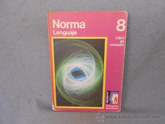 Libros de segunda mano: LIBRO DE CONSULTA DE  LENGUAJE NORMA 8&ordm; DE SANTILLANA - Foto 1