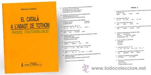 Libros de segunda mano: EL CATAL&Agrave; A LABAST DE TOTHOM. Raimon Cabello. Un libro y tres cuadernos - Foto 2