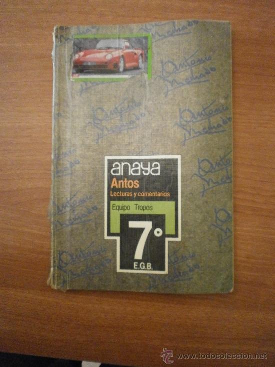 Libros de segunda mano: ANTOS LECTURAS Y COMENTARIOS -EQUIPO  TROPOS 7&ordm; - E.G.B. - Foto 1