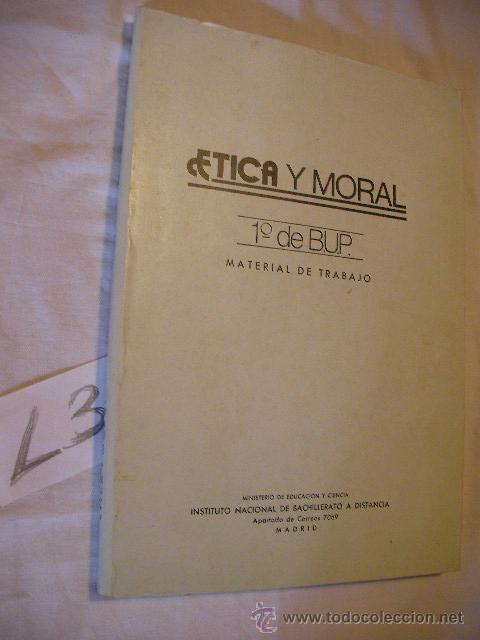 Libros de segunda mano: ANTIGUO LIBRO DE ETICA Y MORAL DE 1&ordm; DE BUP - Foto 1
