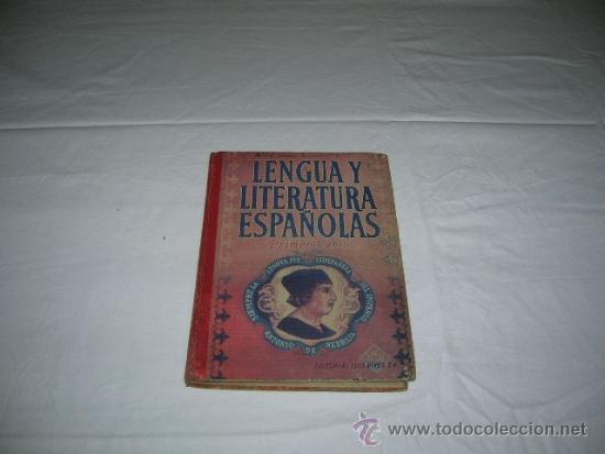Libros de segunda mano: Libro Lengua y Literatura espa&ntilde;olas 1&ordm; curso - Foto 1