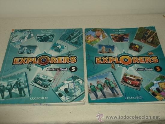 Libros de segunda mano: LIBROS DE INGLES. OXFORD. EXPLORERS 5. CLASS BOOK, ACTIVITY BOOK. USADOS Y COMPLETADOS. - Foto 1