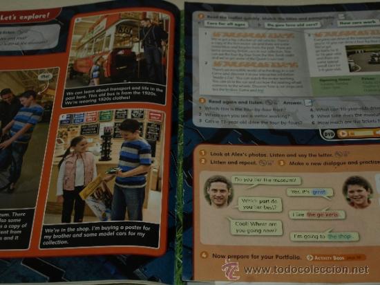 Libros de segunda mano: LIBROS DE INGLES. OXFORD. EXPLORERS 5. CLASS BOOK, ACTIVITY BOOK. USADOS Y COMPLETADOS. - Foto 4