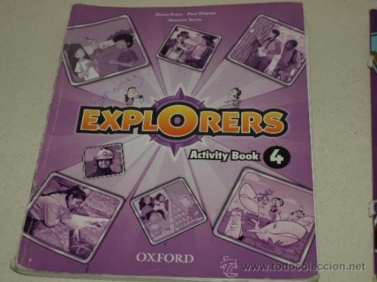 Libros de segunda mano: LIBROS DE INGLES. OXFORD. EXPLORERS 4. CLASS BOOK, ACTIVITY BOOK. USADOS Y COMPLETADOS. - Foto 2