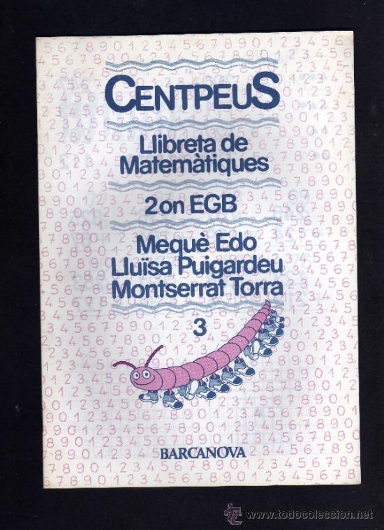 Libros de segunda mano: LLIBRETA DE MATEMATIQUES - CENTPEUS - N&ordm; 3 - 2&ordm;. EGB -1987 - BARCANOVA. - Foto 1
