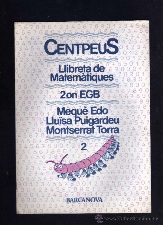 Libros de segunda mano: LLIBRETA DE MATEMATIQUES - CENTPEUS - N&ordm; 2 - 2&ordm; EGB -1987 - BARCANOVA. - Foto 1