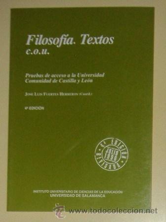 Libros de segunda mano: Filosof&iacute;a y textos, C.O.U. - Foto 1